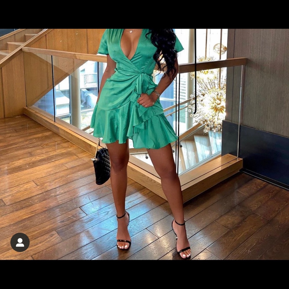 Green summer dress